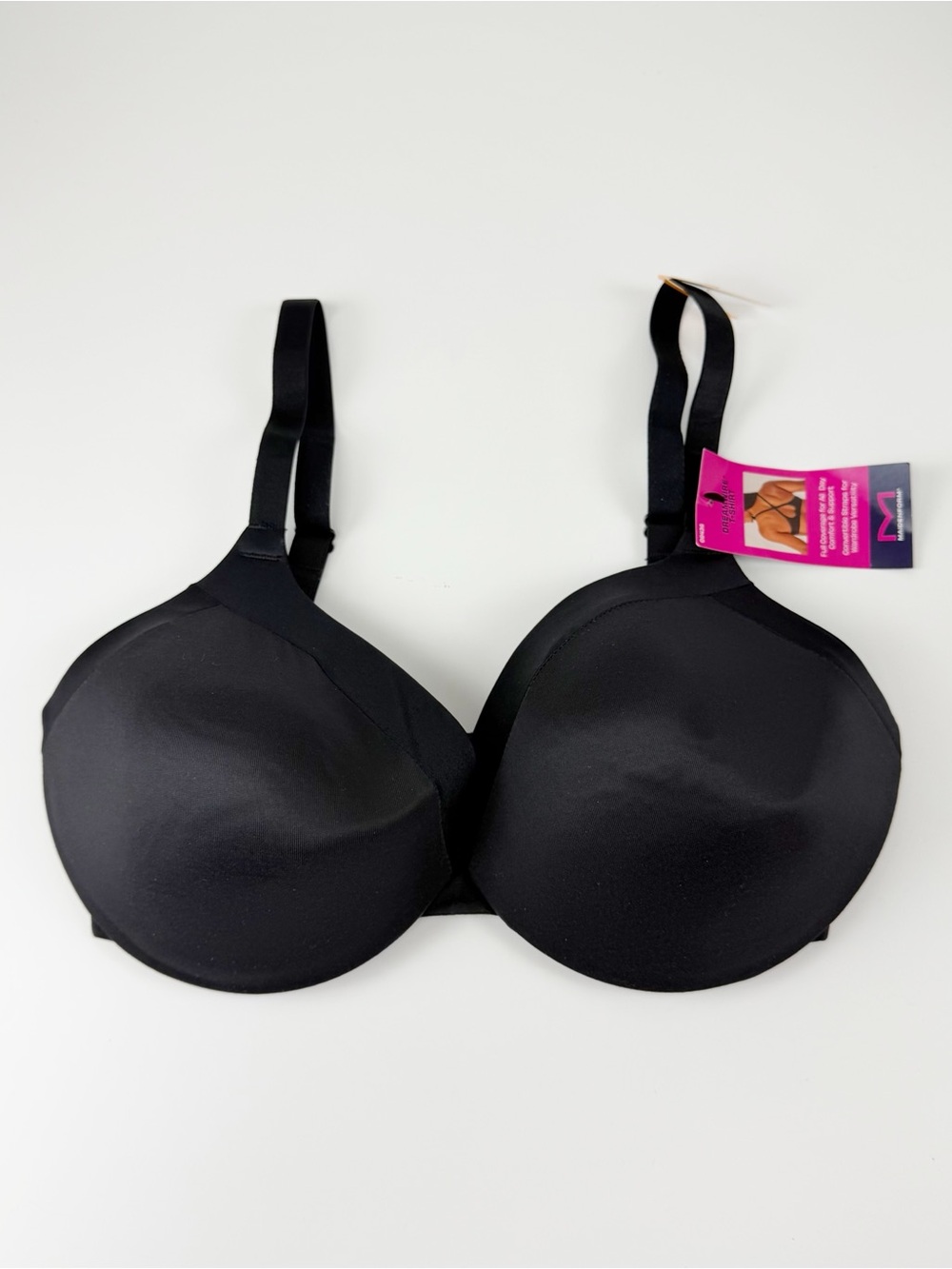 Maidenform Dreamwire Tshirt Bra 34DD Black 09436 $48 NWT NEW